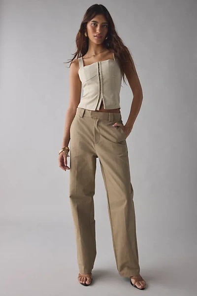 House Of Sunny Straight Fit Canvas Worker Pant In Clay, Women's At Urban Outfitters