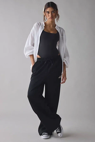 Adidas Originals Stadium 3-stripe Track Pant In Black, Women's At Urban Outfitters In Black