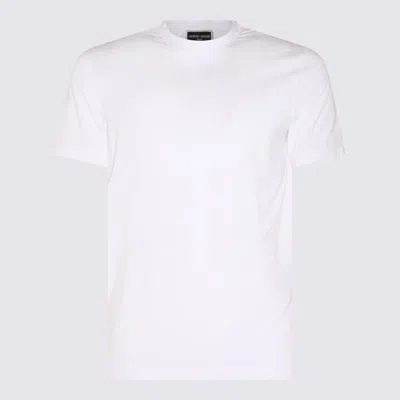 Giorgio Armani White Viscose T-shirt In White