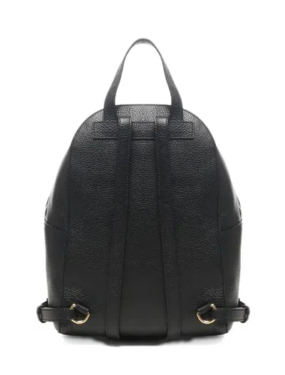 Coccinelle Minimalist Zip-closure Backpack With External Pocket In Black