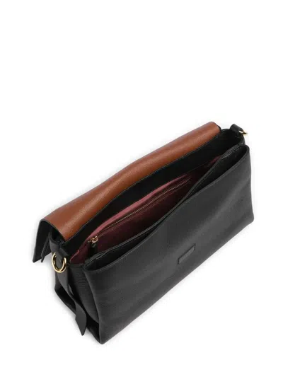 Coccinelle Boheme Grana Double Shoulder Bag In Black