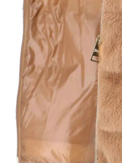 Herno Fur Coat In Brown