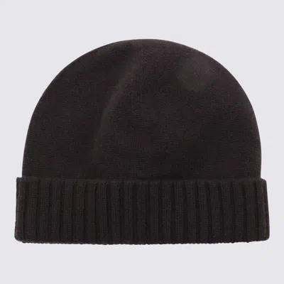 Malo Dark Brown Cashmere Beanie In Brown