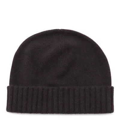 Malo Dark Brown Cashmere Beanie In Brown