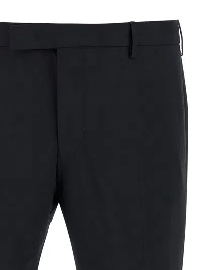Pt Torino Man Pants Black Size 38 Cotton, Elastane In Black