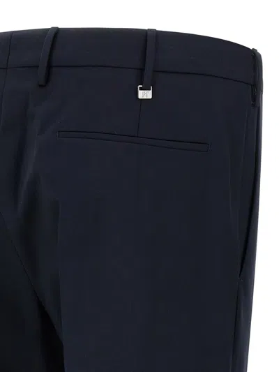 Pt Torino Dark Blue Dieci Pants In Black