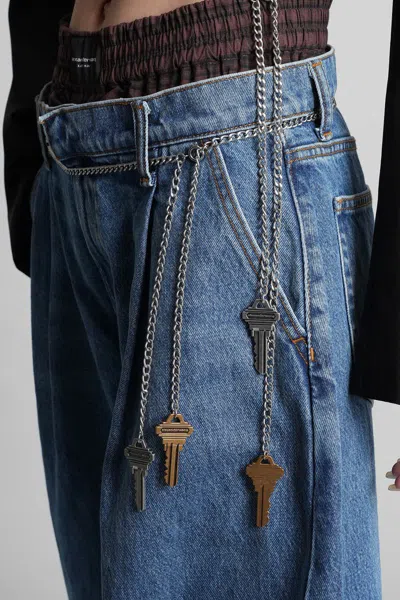 Alexander Wang Jeans Dalla Gamba Ampia In Denim Donna In Blue