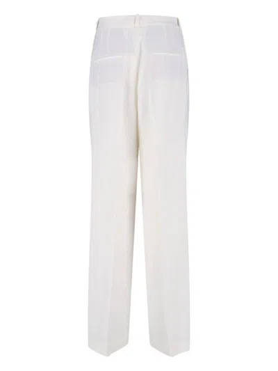 Rohe Wool Blend Straight Pants In White