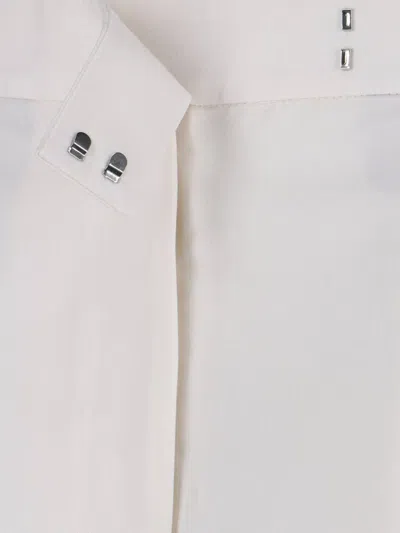 Rohe Wool Blend Straight Pants In White