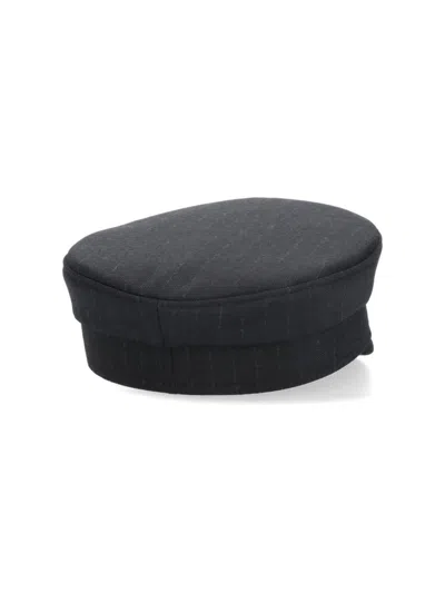 Ruslan Baginskiy Monogram Embellished Baker Boy Cap