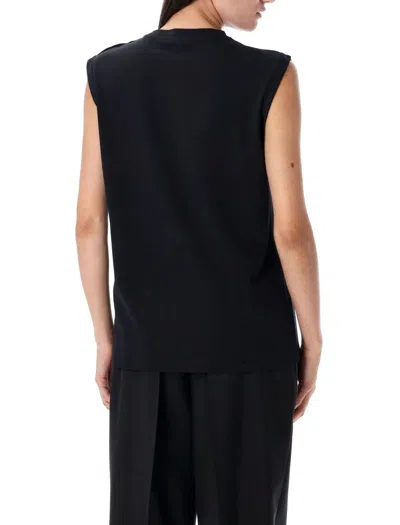 Balmain Logo Printed Sleeveless Tank Top