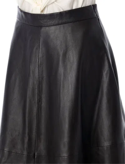 Rohe Róhe Leather Midi Skirt