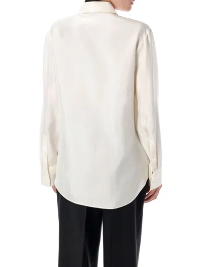 Rohe Róhe Silk Knotted Shirt In White