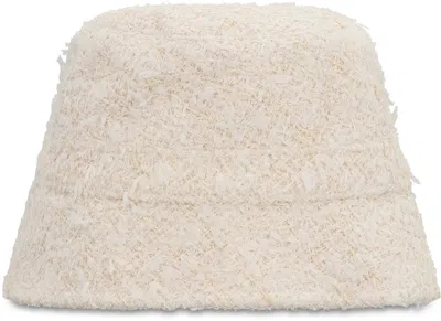 Moncler Textured Fabric Bucket Hat In Neutral