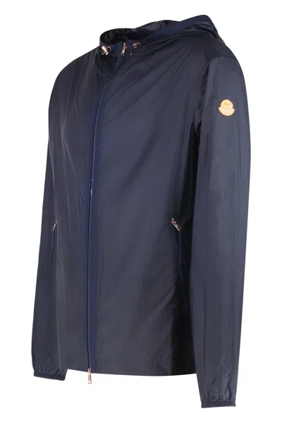 Moncler Genius Blue Hamlin Hooded Windbreaker In Blue