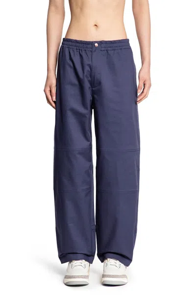 Moncler Genius Moncler X Gilga Farm Designed By Donald Glover Cotton Blend Trousers In Blue
