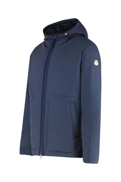 Moncler Genius The Moncler X Gilga Farm By Donald Glover Caracara Short Down Jacket In Blue