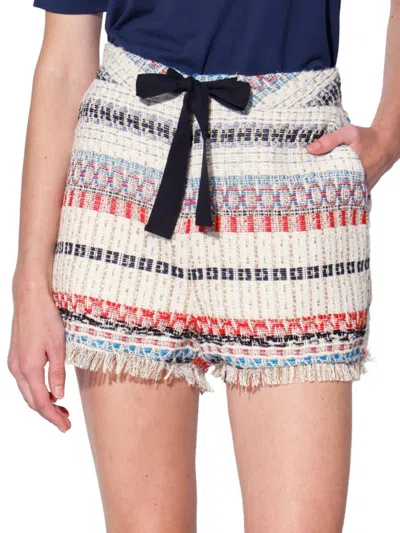 Walter Baker Women's Sailing Stripe Textured Woven Shorts In Multi