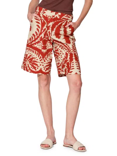Walter Baker Tristan Shorts In Burgundy
