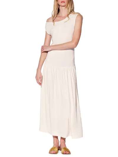 Walter Baker Women's Saddle Knit One-shoulder Midi-dress