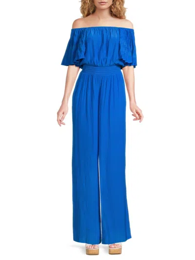 Ramy Brook Women's Off-the-shoulder Wide-leg Jumpsuit