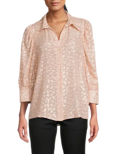 Stella Mccartney Women's Metallic Silk-blend Jacquard Shirt