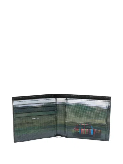 Paul Smith Men Wallet Billfold Coin Printed Design