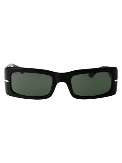Persol Womens Black Po3332s Francis Rectangle-frame Acetate Sunglasses In Black
