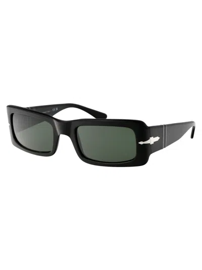 Persol Womens Black Po3332s Francis Rectangle-frame Acetate Sunglasses In Black
