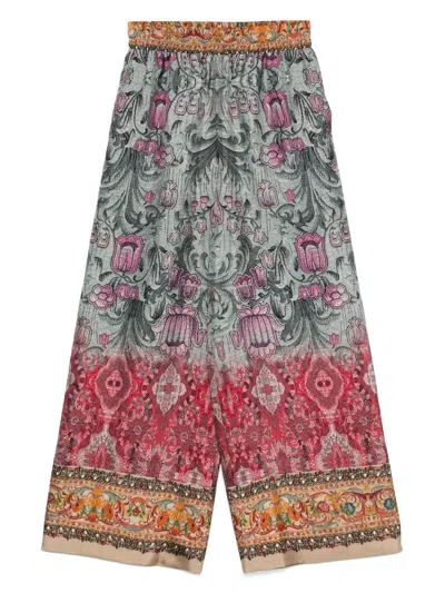 Pierre-louis Mascia Pierre Louis Mascia Printed Silk Trousers
