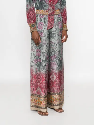 Pierre-louis Mascia Pierre Louis Mascia Printed Silk Trousers