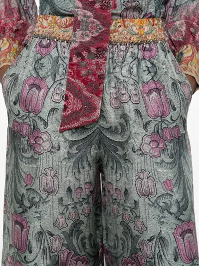 Pierre-louis Mascia Pierre Louis Mascia Printed Silk Trousers