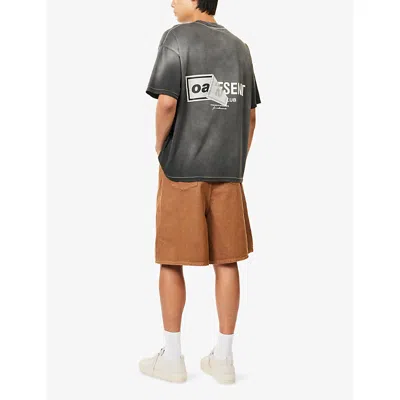 Represent X Oasis Owners Club Cotton T-shirt In Black