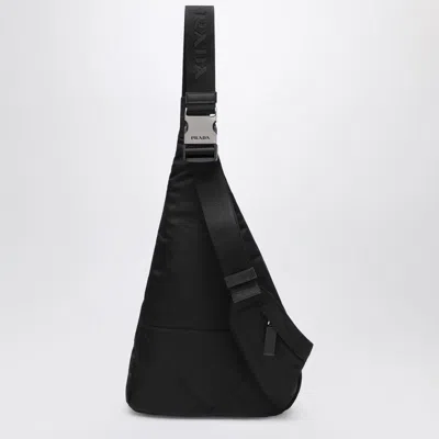 Prada Backpack In Re-nylon And Black Leather