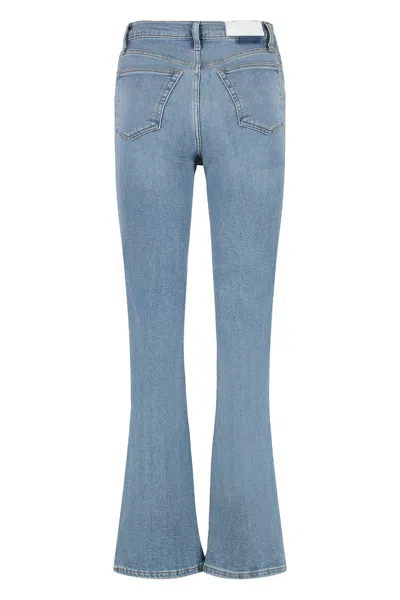 Re/done Flared Boot-cut Jeans Five Pockets In Blue