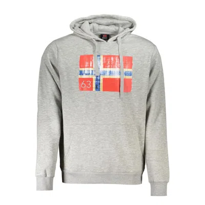 Norway 1963 Sleek Gray Hooded Fleece Sweatshirt