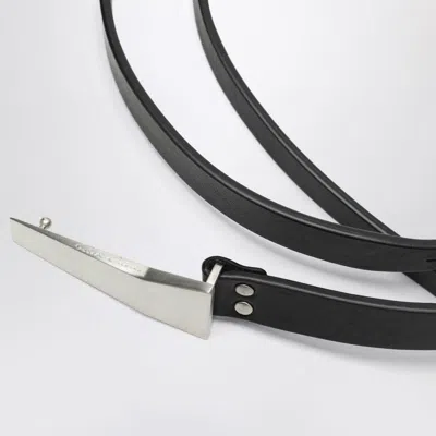 Rick Owens Black Leather Belt