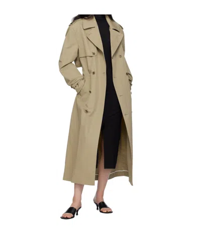 Filippa K Khaki Belted Trench Coat