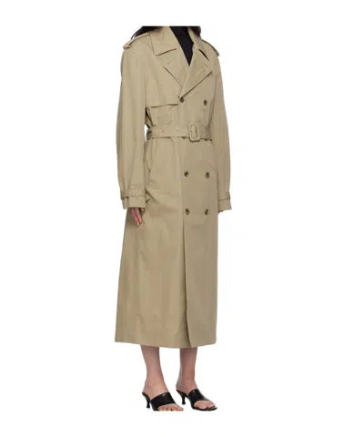 Filippa K Khaki Belted Trench Coat