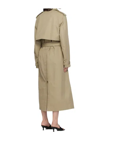 Filippa K Khaki Belted Trench Coat