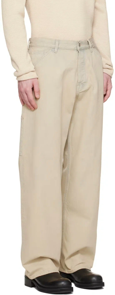 Filippa K Beige Faded Jeans In Neutral