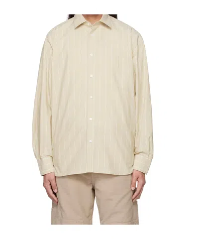 Filippa K Striped Cotton Poplin Shirt In Neutral