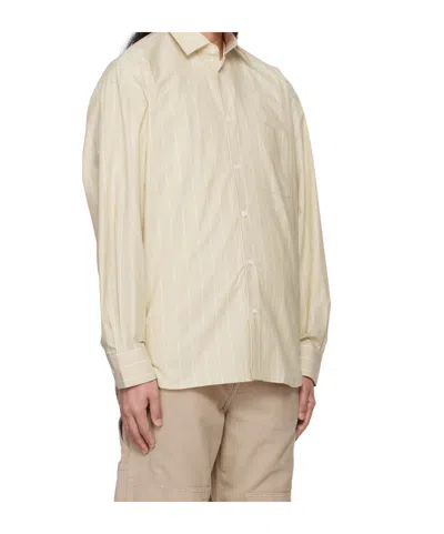 Filippa K Striped Cotton Poplin Shirt In Neutral