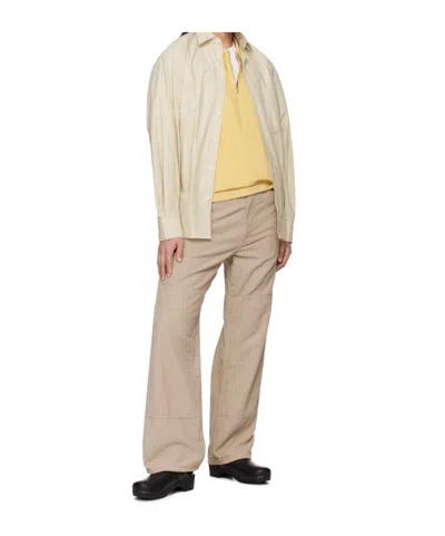 Filippa K Striped Cotton Poplin Shirt In Neutral