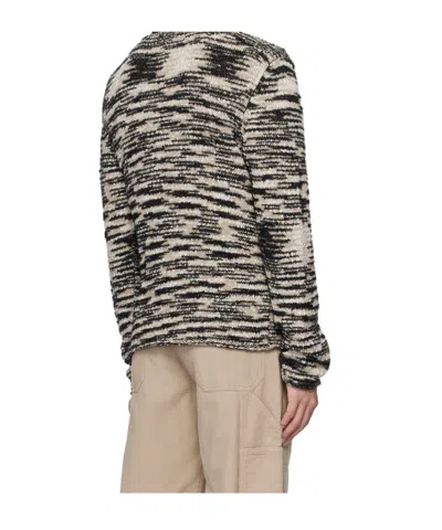 Filippa K Patterned Boat-neck Jumper In Black