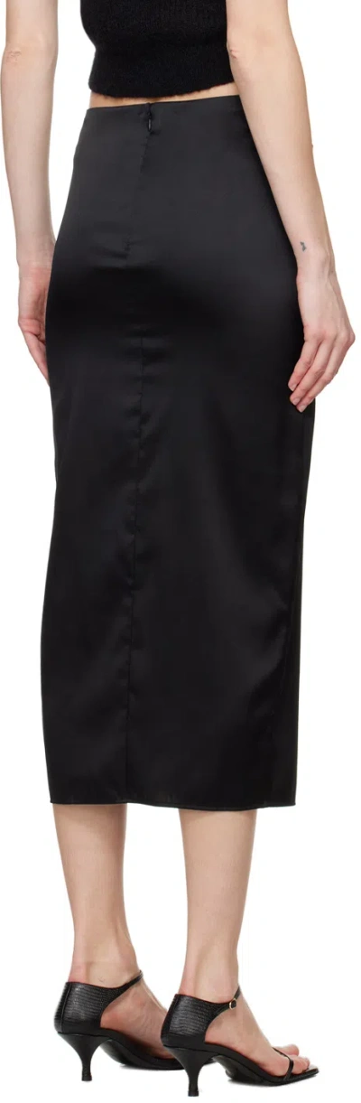 Filippa K Black Slit Midi Skirt