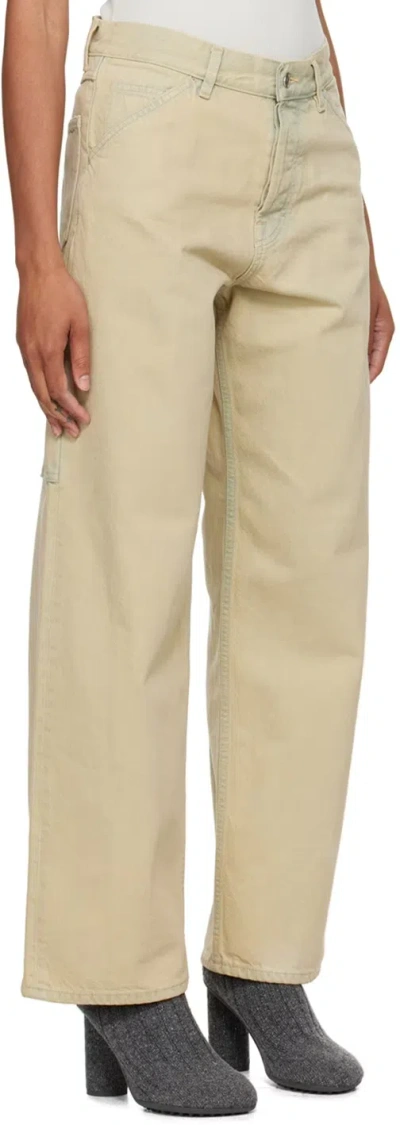 Filippa K Beige Baggy Jeans In Neutral