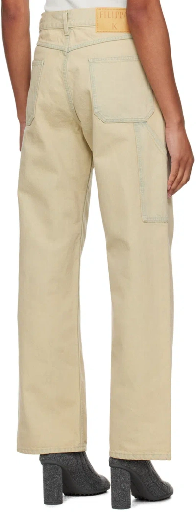 Filippa K Beige Baggy Jeans In Neutral