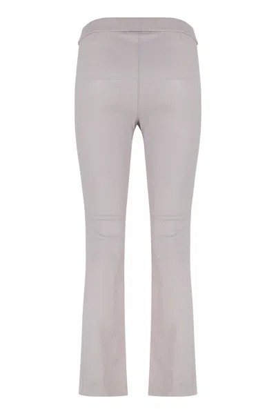 Sablyn Devon Leather Pants In Gray