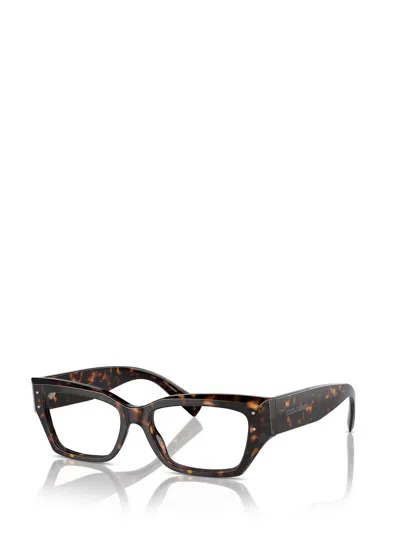 Dolce & Gabbana Dolce  Gabbana Eyewear Rectangular Frame Glasses